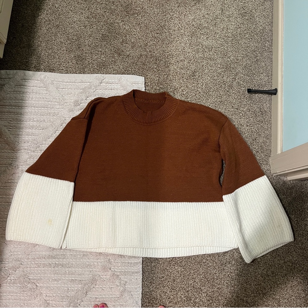 Cute Color Block Sweater